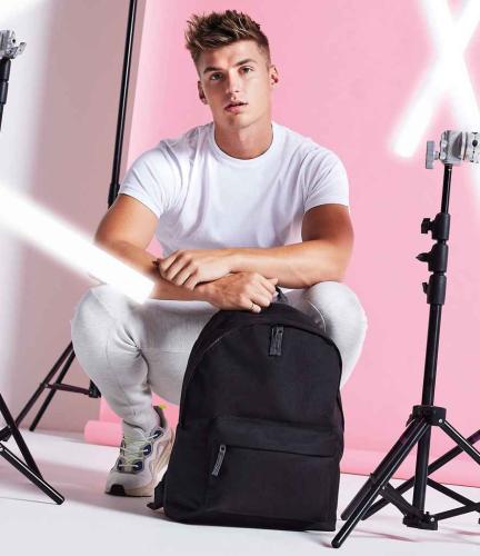 BagBase Maxi Fashion Backpack - Black - ONE